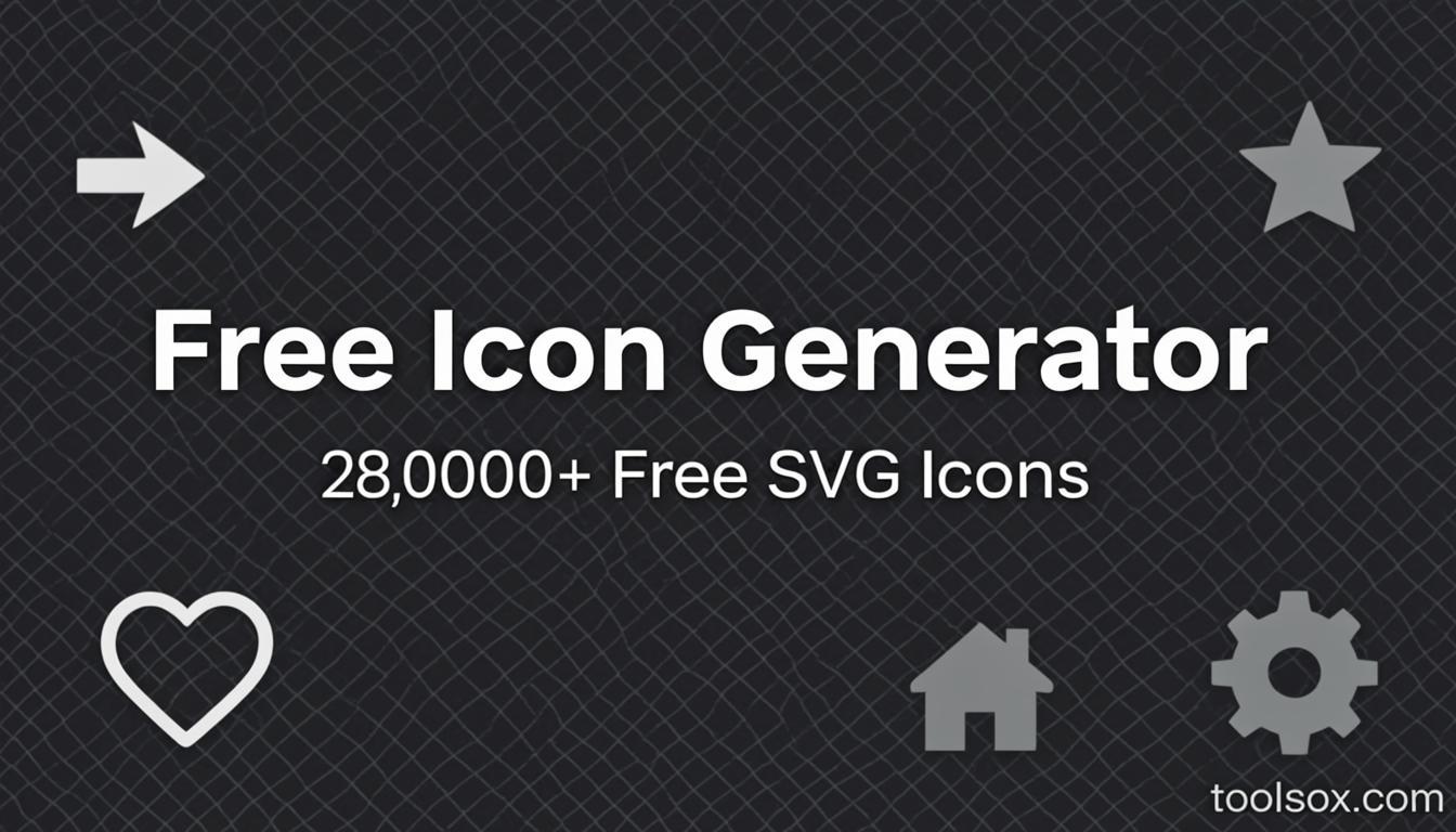 Create Custom Icons Online - Free SVG and PNG Icon Maker by ToolsOx with 28,000 icons in outline, filled, and duotone styles